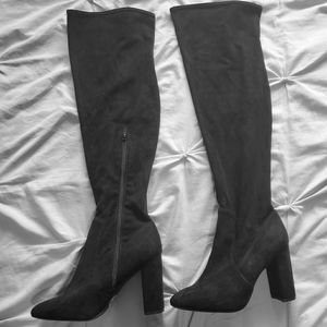 Suede Over The Knee Boots